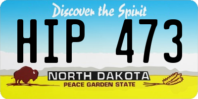 ND license plate HIP473