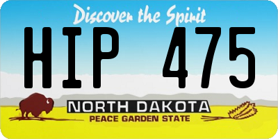 ND license plate HIP475