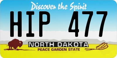 ND license plate HIP477