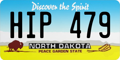 ND license plate HIP479