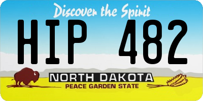 ND license plate HIP482