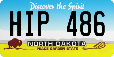 ND license plate HIP486