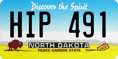 ND license plate HIP491