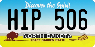 ND license plate HIP506
