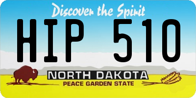 ND license plate HIP510
