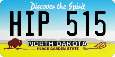 ND license plate HIP515