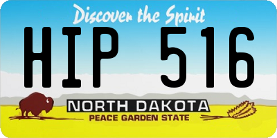 ND license plate HIP516