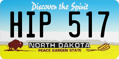 ND license plate HIP517