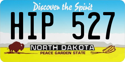 ND license plate HIP527