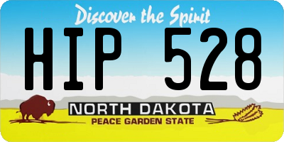 ND license plate HIP528