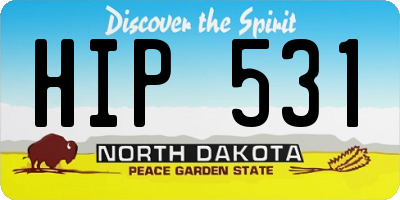 ND license plate HIP531