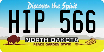 ND license plate HIP566