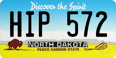 ND license plate HIP572