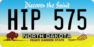ND license plate HIP575