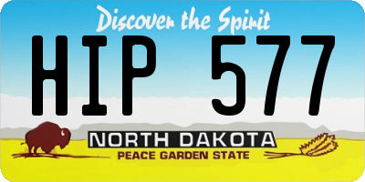 ND license plate HIP577