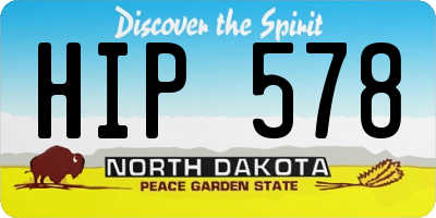 ND license plate HIP578