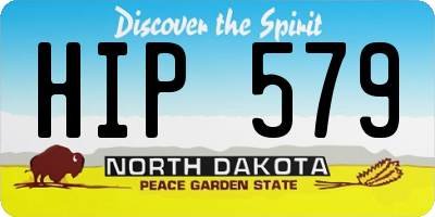 ND license plate HIP579