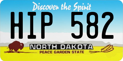 ND license plate HIP582