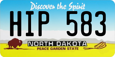 ND license plate HIP583