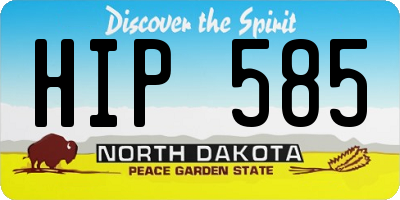 ND license plate HIP585
