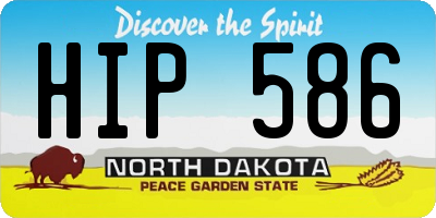 ND license plate HIP586