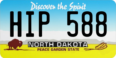 ND license plate HIP588