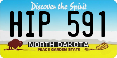 ND license plate HIP591