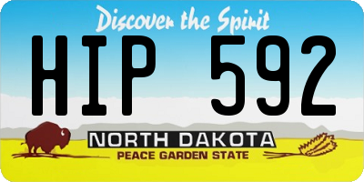 ND license plate HIP592