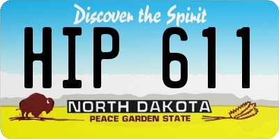 ND license plate HIP611