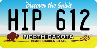ND license plate HIP612