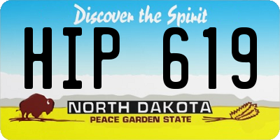 ND license plate HIP619