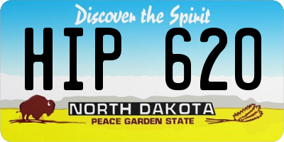 ND license plate HIP620