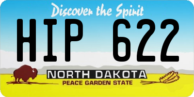 ND license plate HIP622