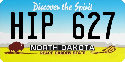 ND license plate HIP627