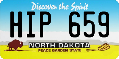 ND license plate HIP659