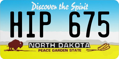 ND license plate HIP675