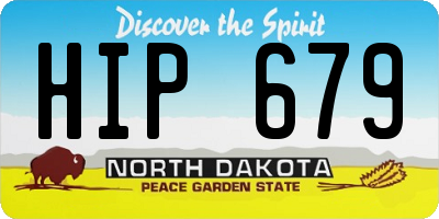 ND license plate HIP679