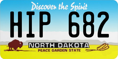 ND license plate HIP682