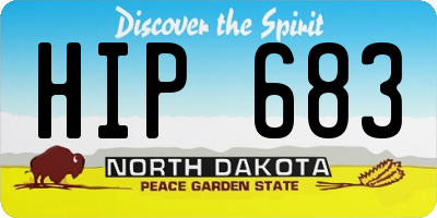 ND license plate HIP683