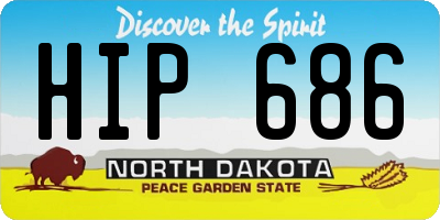 ND license plate HIP686