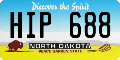 ND license plate HIP688