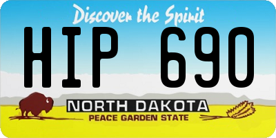 ND license plate HIP690