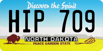ND license plate HIP709