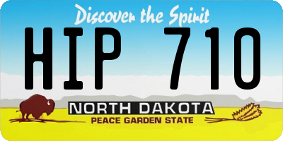 ND license plate HIP710