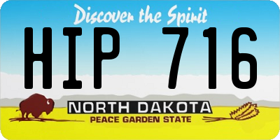ND license plate HIP716