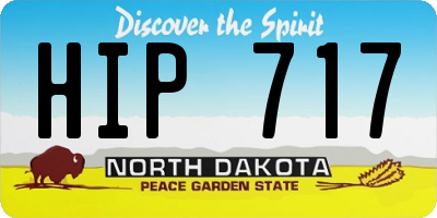 ND license plate HIP717
