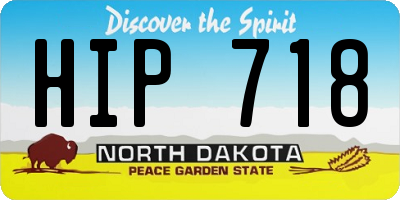ND license plate HIP718