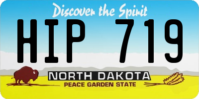 ND license plate HIP719