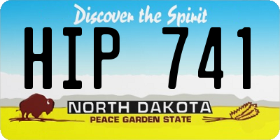 ND license plate HIP741