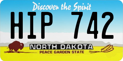 ND license plate HIP742